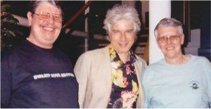 2004: Boudewijn met Roely en Leo in T-shirts van Tony Joe White